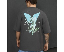 Фото - Мужская качественная футболка Staff wings oversize - Men box