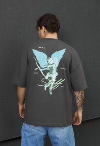 Фото - Чоловіча якісна футболка Staff wings oversize - Men box