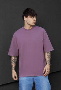 Фото - Чоловіча якісна футболка Staff violet oversize - Men box