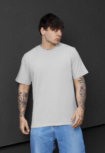 Фото - Чоловіча однотонна футболка Staff sa light gray - Men box
