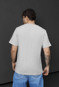 Фото - Чоловіча однотонна футболка Staff sa light gray - Men box