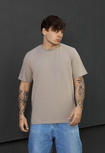 Фото - Чоловіча однотонна футболка Staff sa gray beige - Men box