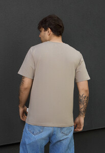 Фото - Чоловіча однотонна футболка Staff sa gray beige - Men box