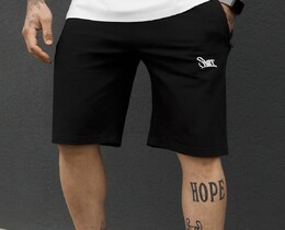 Фото - Мужские однотонные трикотажные шорты Staff wh black logo - Men box