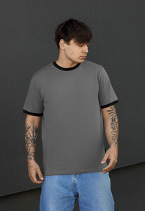 Фото - Чоловіча базова футболка Staff lu gray & black - Men box