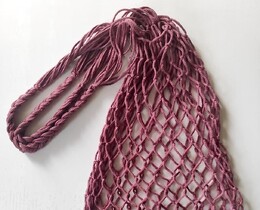 Фото - Легкая хлопковая авоська макраме SOX фиолетового цвета - Men box