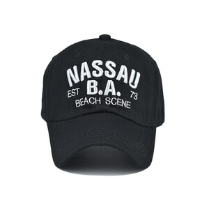 Фото - Мужская бейсболка бренда Narason черная с лого Nassau - Men box
