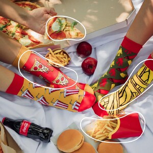 Фото - Різнопарні шкарпетки Sammy Icon з картоплею фрі French Fries - Men box