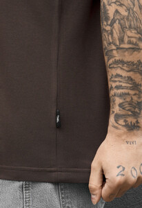 Фото - Чоловіча однотонна футболка Staff dark brown basic - Men box