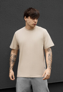 Фото - Мужская однотонная футболка Staff beige - Men box