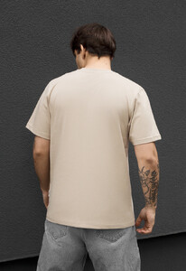 Фото - Мужская однотонная футболка Staff beige - Men box