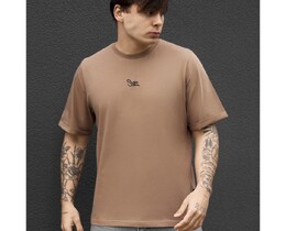 Фото - Чоловіча футболка з якісної бавовни  Staff brown logo - Men box