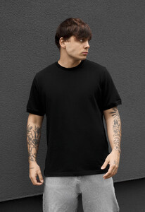 Фото - Чоловіча однотонна футболка Staff lu black - Men box