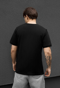 Фото - Чоловіча однотонна футболка Staff lu black - Men box