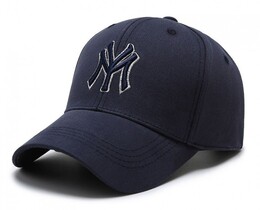 Фото - Бейсболка от бренда Narason темно-синяя с логотипом MY - Men box