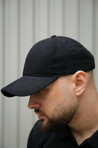 Фото - Базова якісна чорна кепка "MyCap" Intruder №1 - Men box