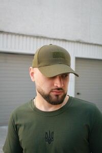 Фото - Однотонна кепка Intruder хакі з липучкою - Men box