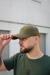 Фото - Однотонна кепка Intruder хакі з липучкою - Men box