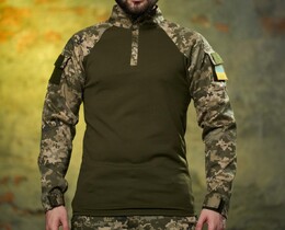 Фото - Чоловіча кофта "Ghost" з якісного трикотажу Intruder хакі-піксель - Men box