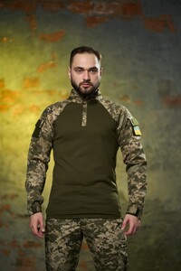 Фото - Чоловіча кофта "Ghost" з якісного трикотажу Intruder хакі-піксель - Men box