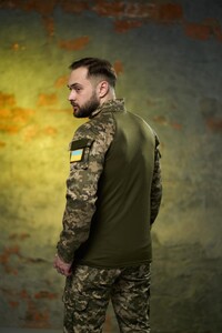 Фото - Чоловіча кофта "Ghost" з якісного трикотажу Intruder хакі-піксель - Men box