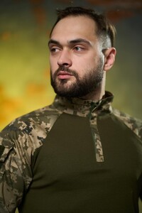 Фото - Чоловіча кофта "Ghost" з якісного трикотажу Intruder хакі-піксель - Men box