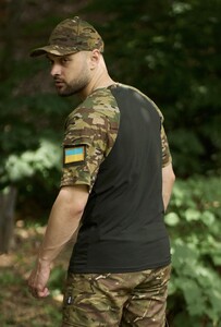 Фото - Мужская футболка Intruder Sleeve хаки /мультикам - Men box