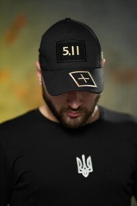 Фото - Кепка черная рип стоп унисекс Intruder 5.11 (черн. выш.) белая надпись - Men box