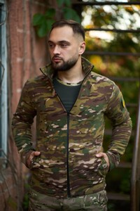 Фото - Мужская флисовая олимпийка Intruder на змейке мультикам - Men box