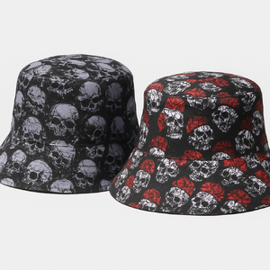 Фото - Мужская панама двухсторонняя Intruder SKULL & ROSES - Men box