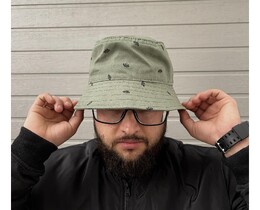 Фото - Однотонна універсальна темно-зелена панама Intruder - Men box