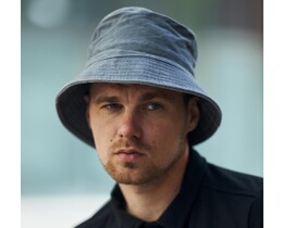 Фото - Однотонна універсальна сіра панама Intruder - Men box