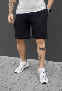 Фото - Мужские однотонные трикотажные шорты Staff tor navy - Men box