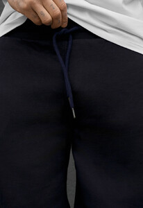 Фото - Мужские однотонные трикотажные шорты Staff tor navy - Men box