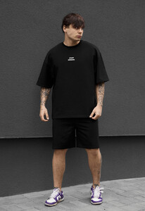 Фото - Чоловічий літній комплект футболка + шорти Staff no black oversize - Men box