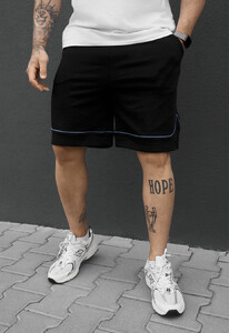 Фото - Чоловічі бавовняні трикотажні шорти Staff ry black & blue - Men box