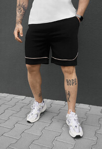 Фото - Чоловічі бавовняні трикотажні шорти Staff ry black & beige - Men box