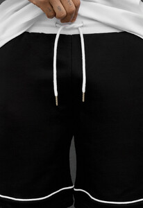 Фото - Чоловічі бавовняні трикотажні шорти Staff ry black & white - Men box