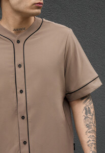 Фото - Легкий мужской летний комплект рубашка + шорты Staff kla light brown - Men box