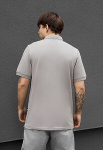 Фото - Мужское однотонное поло Staff nt light gray - Men box
