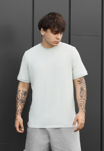 Фото - Мужская стильная футболка Staff lu light gray - Men box