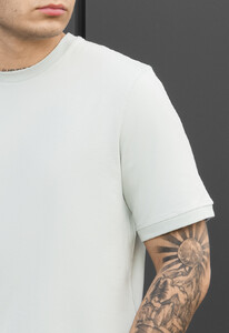 Фото - Мужская стильная футболка Staff lu light gray - Men box