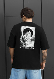 Фото - Чоловіча футболка Staff attention oversize з принтом - Men box