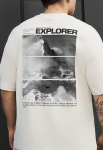 Фото - Мужская футболка Staff Explorer oversize с принтом - Men box