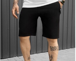 Фото - Чоловічі однотонні трикотажні шорти Staff wh black - Men box