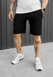 Фото - Чоловічі однотонні трикотажні шорти Staff wh black - Men box