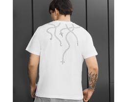 Фото - Мужская футболка Staff chains reflective с эффектным принтом - Men box