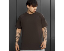 Фото - Чоловіча однотонна футболка Staff basic dark brown - Men box