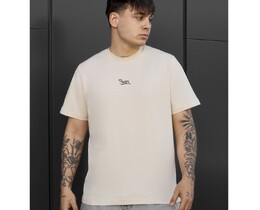 Фото - Мужская футболка Staff logo light beige из хлопка - Men box