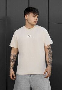Фото - Мужская футболка Staff logo light beige из хлопка - Men box